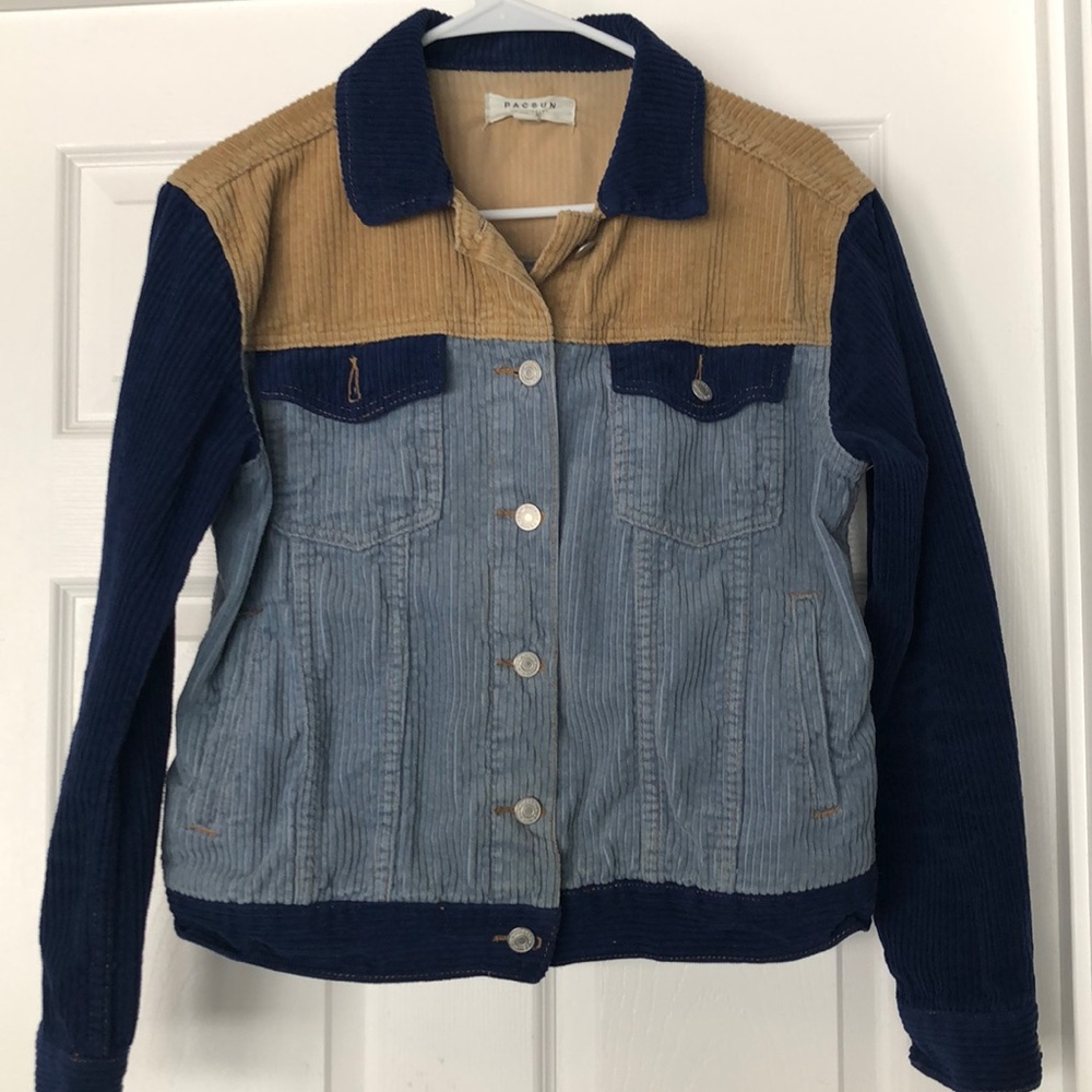 PAC Sun Corduroy Trucker Jacket NWOT